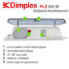 Kép 5/5 - Dimplex PLX 500 W elektromos konvektor kezelőpanel