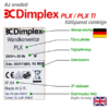 Kép 4/5 - Dimplex PLX elektromos radiátor adattábla