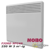 Kép 1/2 - NOBO FJORD NFC4N 250W-os, kis teljesítményű elektromos fűtőpanel cserélhető vezérlővel