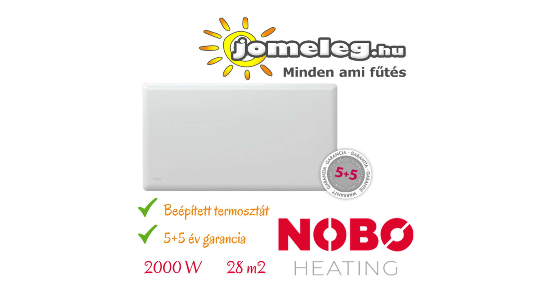 Elektromos radiátor 28 nm-es helyiséghez