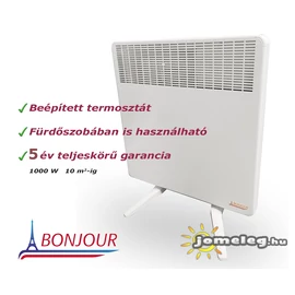 A Bonjour ErP 1000 W elektromos radiátor előlről