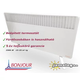A Bonjour ErP 2500 W elektromos radiátor előlről