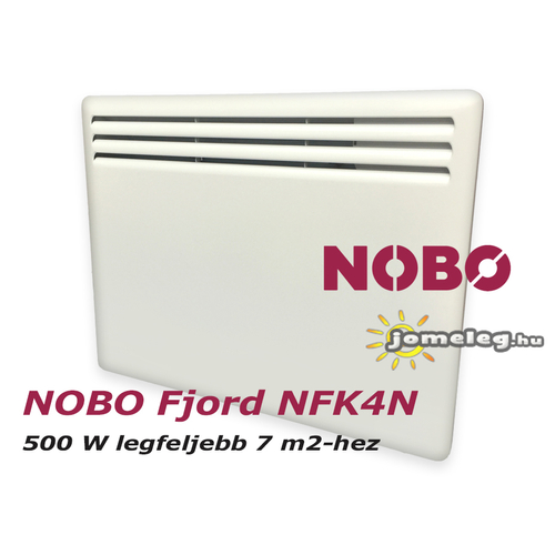NOBO FJORD NFC4N 500W-os fűtőpanel cserélhető vezérlővel
