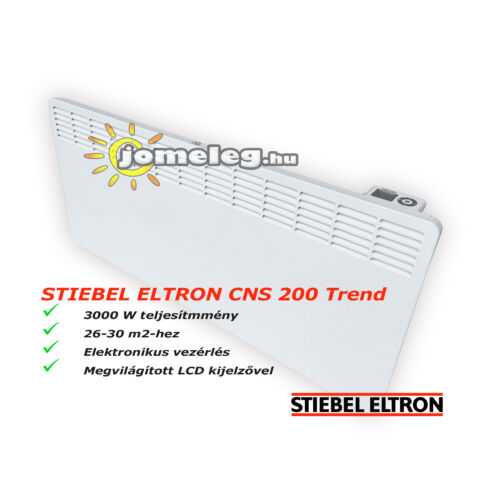 STIEBEL-ELTRON CNS SE 2000 W elektromos fűtőpanel előlnézetből